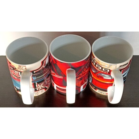 Chevrolet Coffee Mugs Set Of 3 Chevy Choko Authentics - Picture 5 of 5
